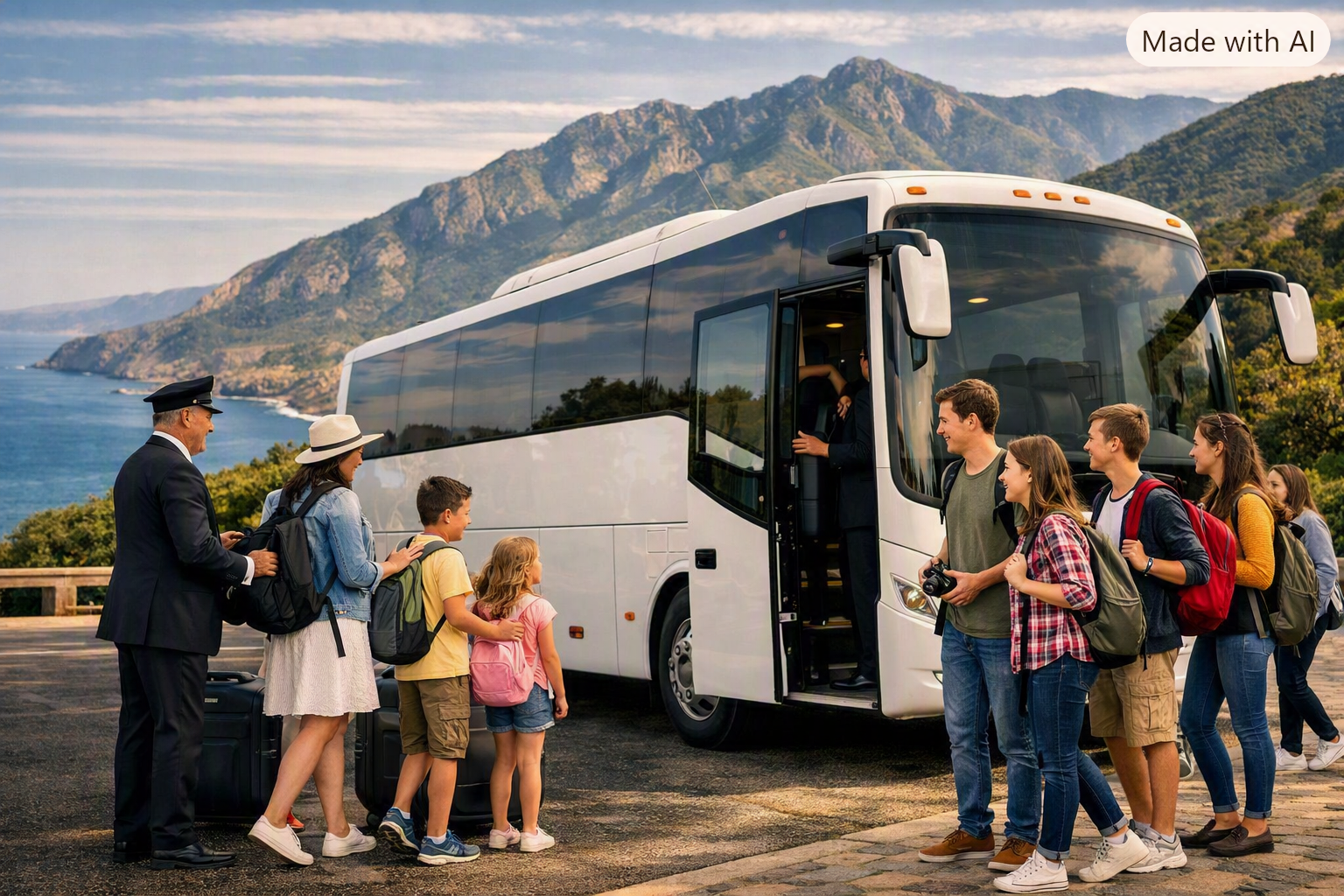 California family tours with chauffeur-driven SUV for group travel